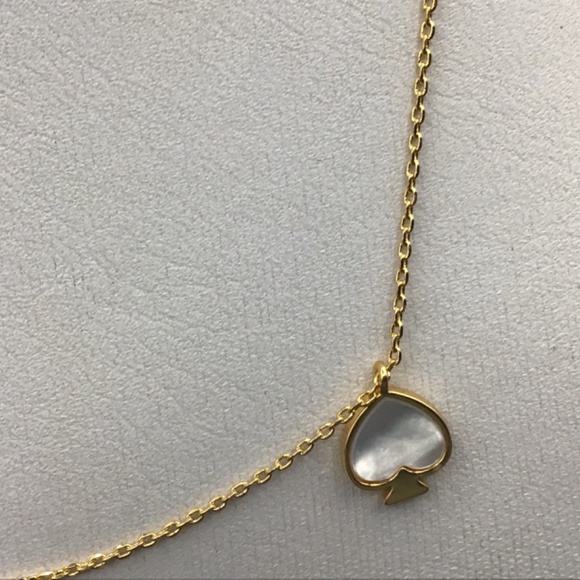 - Kate Spade New York Signature ♠️ Pendant Necklace with Paper Label - Picture 7 of 9